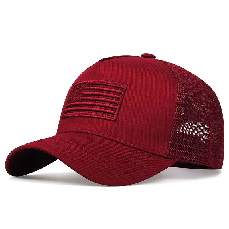 American Flag Embroidery Baseball Cap