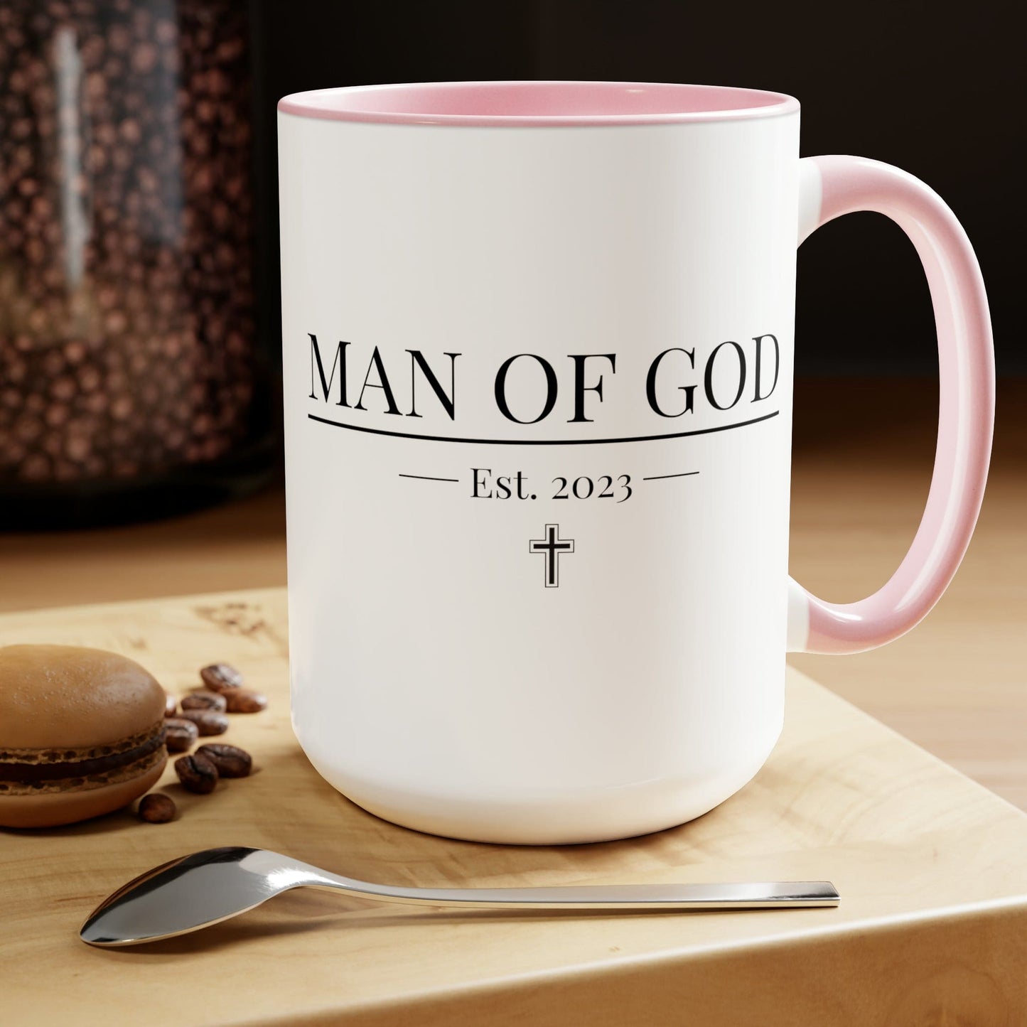 Accent Ceramic Coffee Mug 15oz - Say It Soul, Man Of God T-shirt,