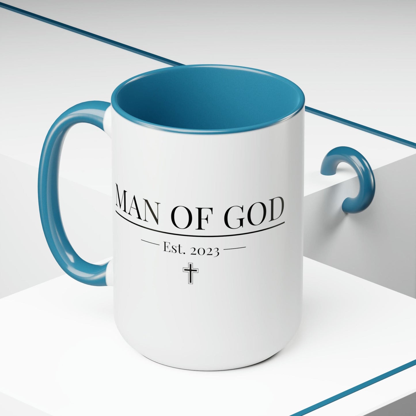 Accent Ceramic Coffee Mug 15oz - Say It Soul, Man Of God T-shirt,