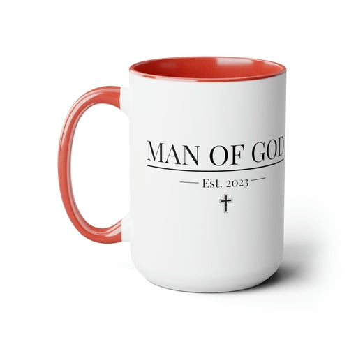 Accent Ceramic Coffee Mug 15oz - Say It Soul, Man Of God T-shirt,