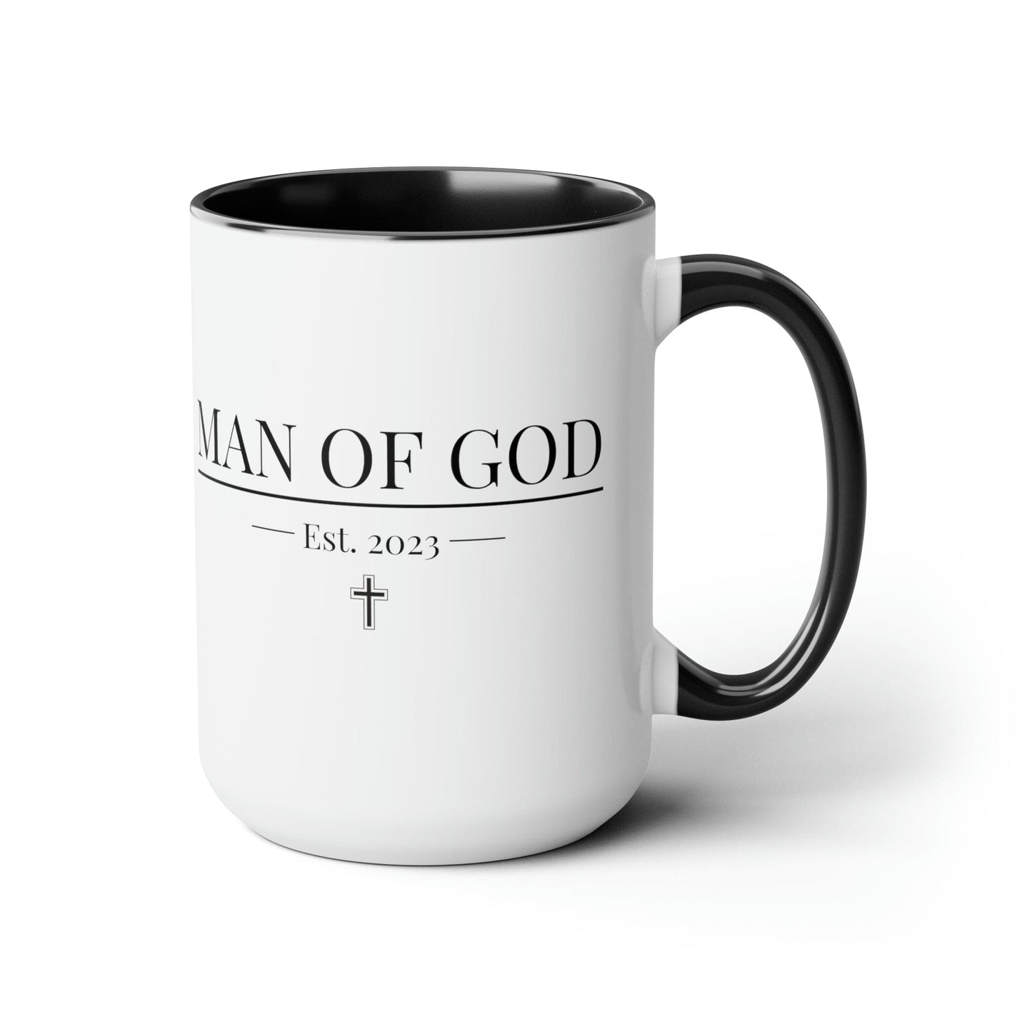 Accent Ceramic Coffee Mug 15oz - Say It Soul, Man Of God T-shirt,