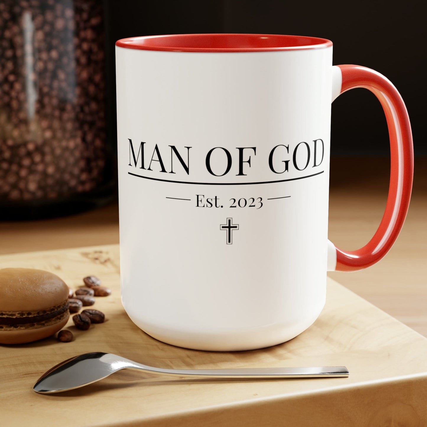 Accent Ceramic Coffee Mug 15oz - Say It Soul, Man Of God T-shirt,