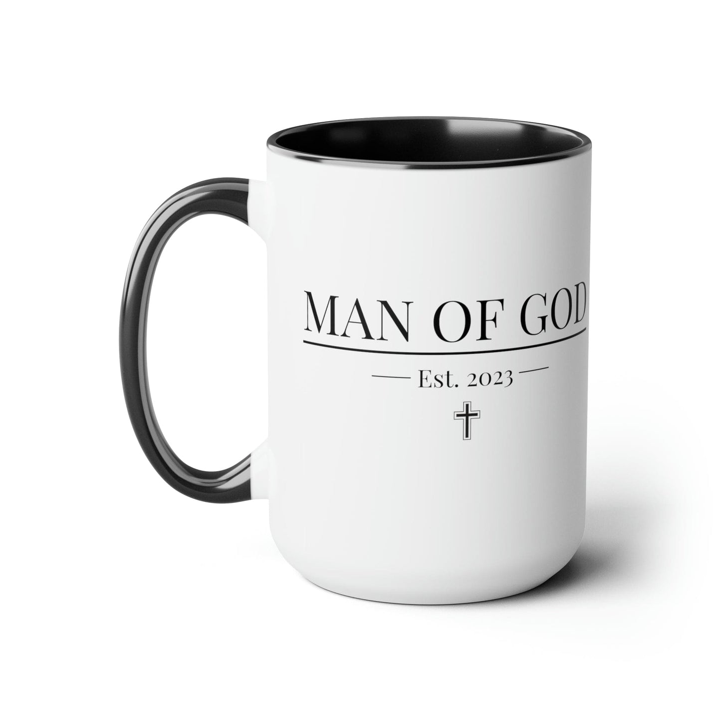 Accent Ceramic Coffee Mug 15oz - Say It Soul, Man Of God T-shirt,