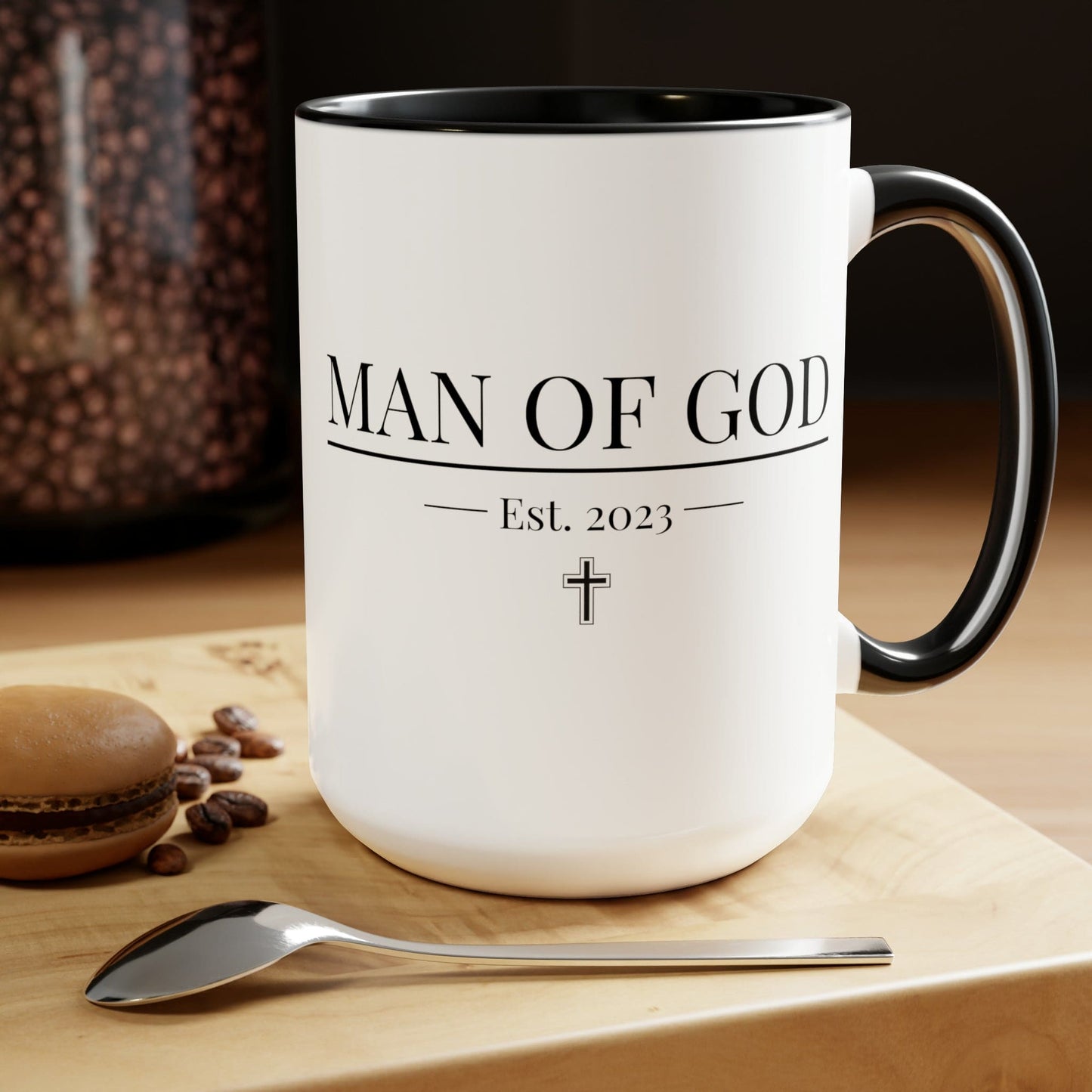 Accent Ceramic Coffee Mug 15oz - Say It Soul, Man Of God T-shirt,