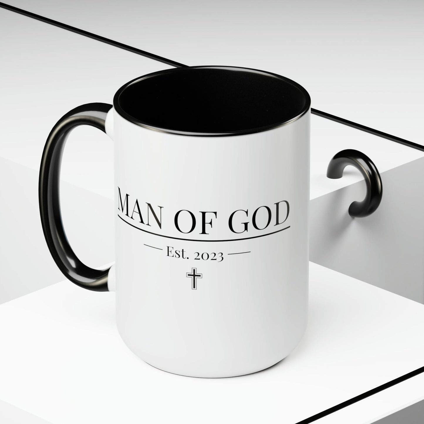 Accent Ceramic Coffee Mug 15oz - Say It Soul, Man Of God T-shirt,