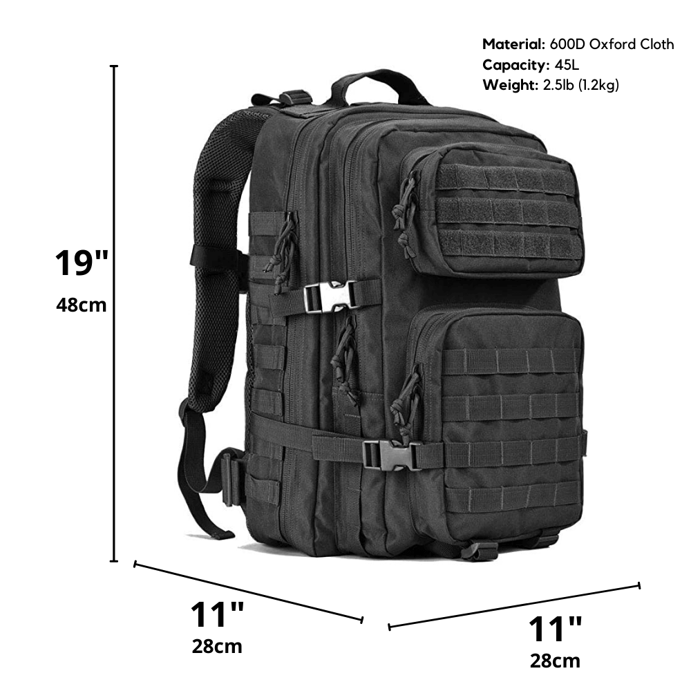 Tactical 45L Molle Rucksack Backpack