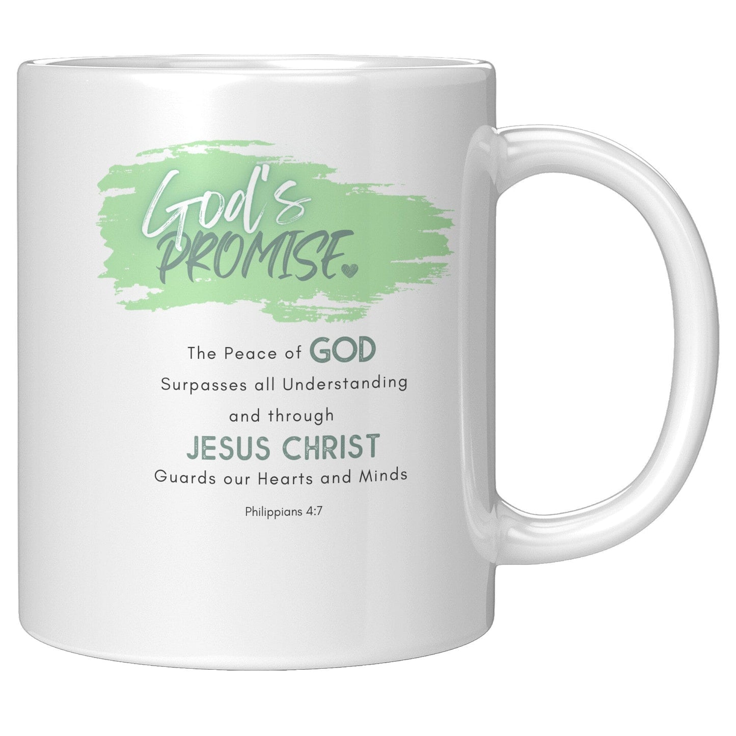 Ceramic Mug - 11oz, The Peace Of God Surpasses All Understanding, Word