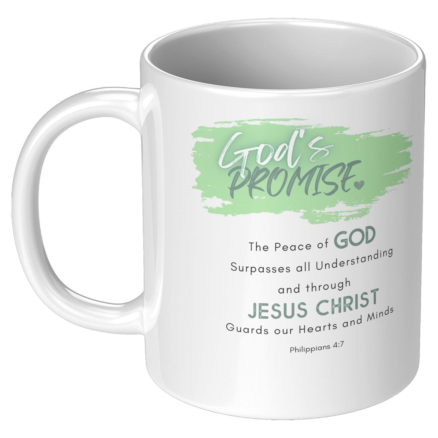 Ceramic Mug - 11oz, The Peace Of God Surpasses All Understanding, Word