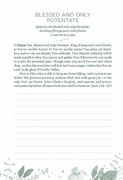 My Prayer Journal: Praying the Names of God