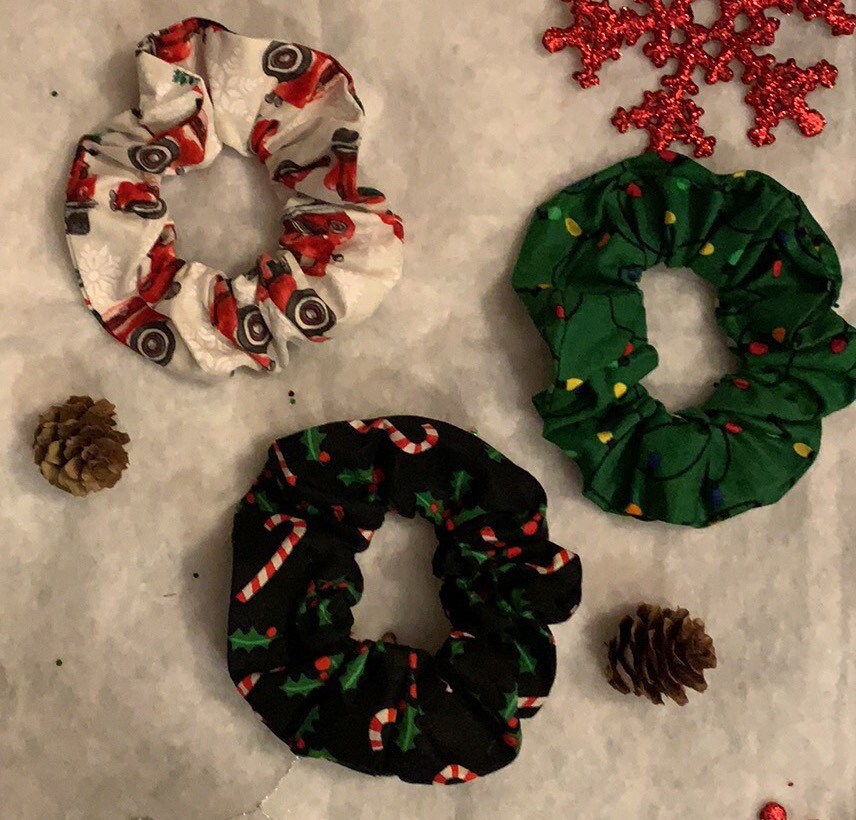 Christmas Holiday Happiness Scrunchies