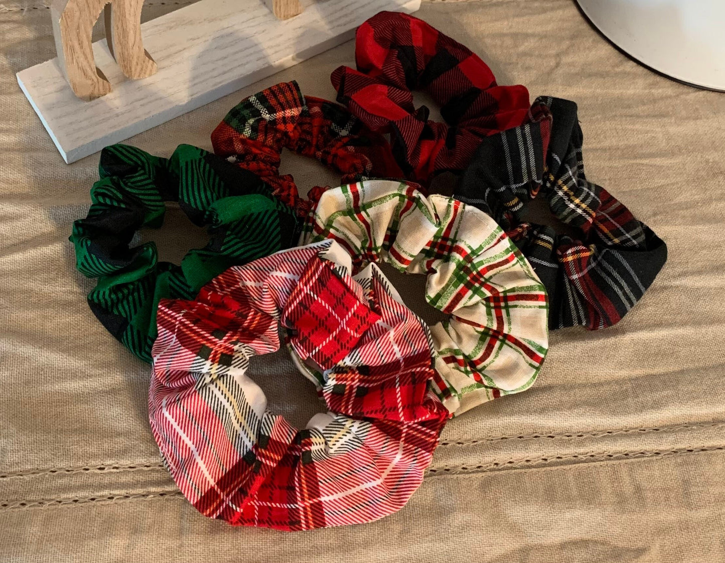 Buffalo Plaid Scrunchies