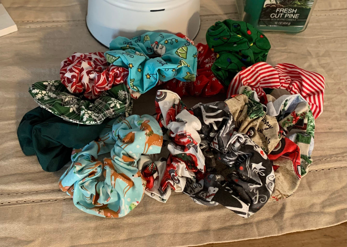 Christmas Holiday Happiness Scrunchies