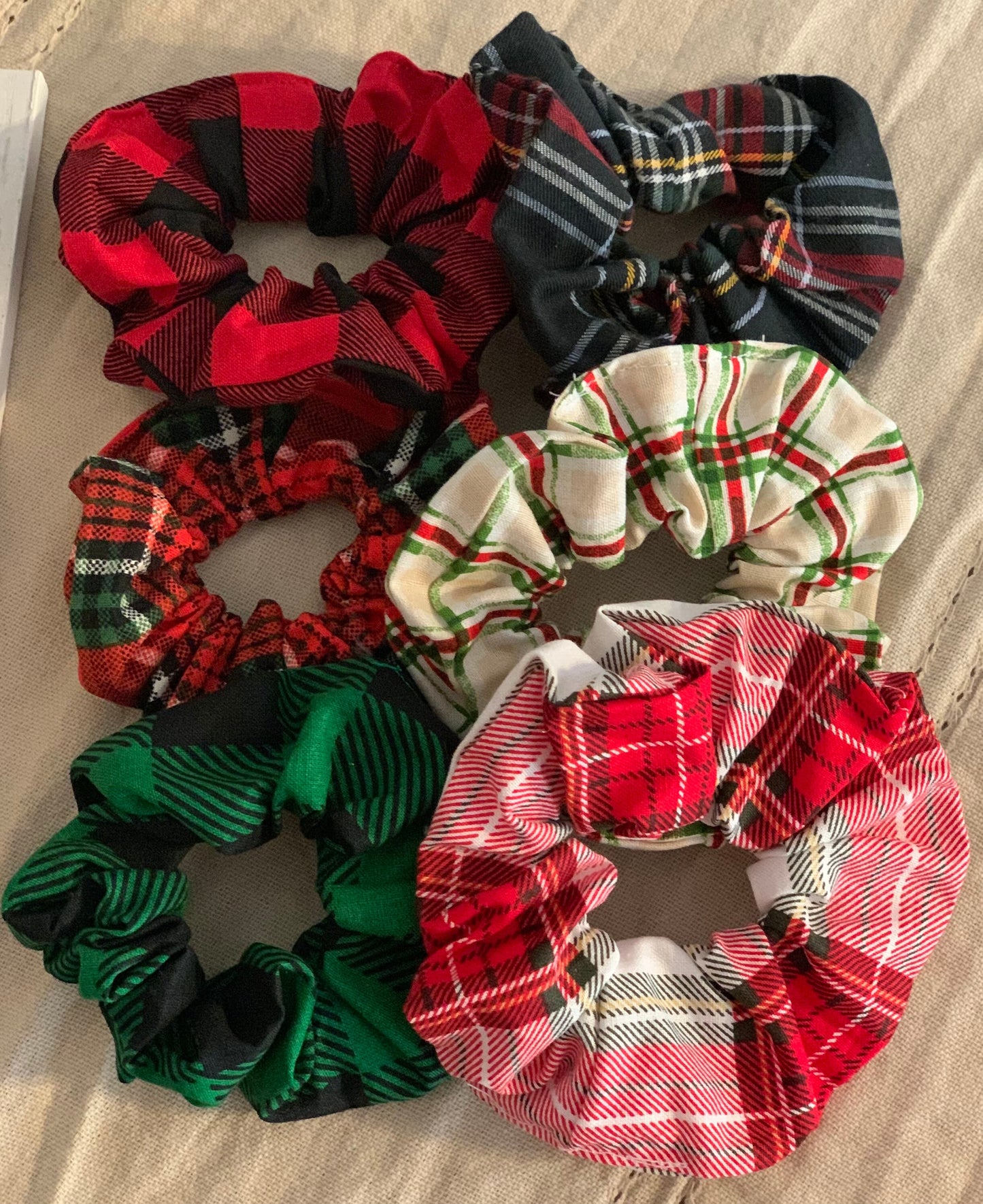 Buffalo Plaid Scrunchies