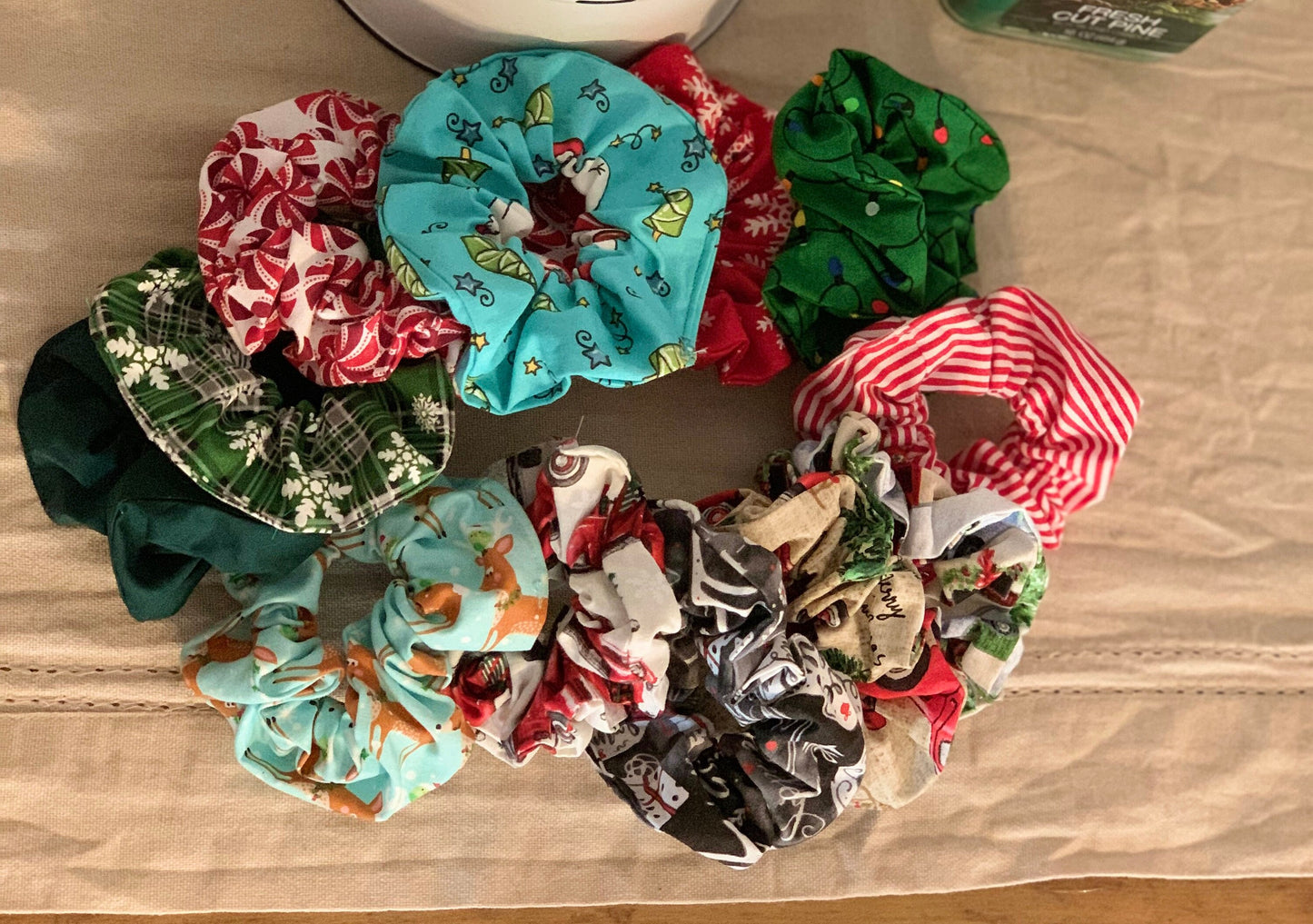 Christmas Holiday Happiness Scrunchies