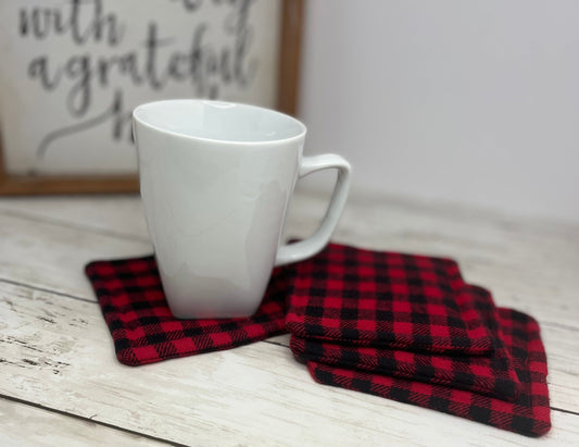 Buffalo Plaid Coasters/Housewarming Gifts/Hostess Gifts/ Farmhouse